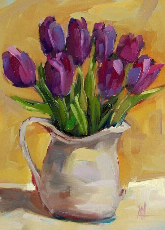 2025 October 18 Saturday - Willow Way Manor - 9:00 - 12:00 - Purple Tulips